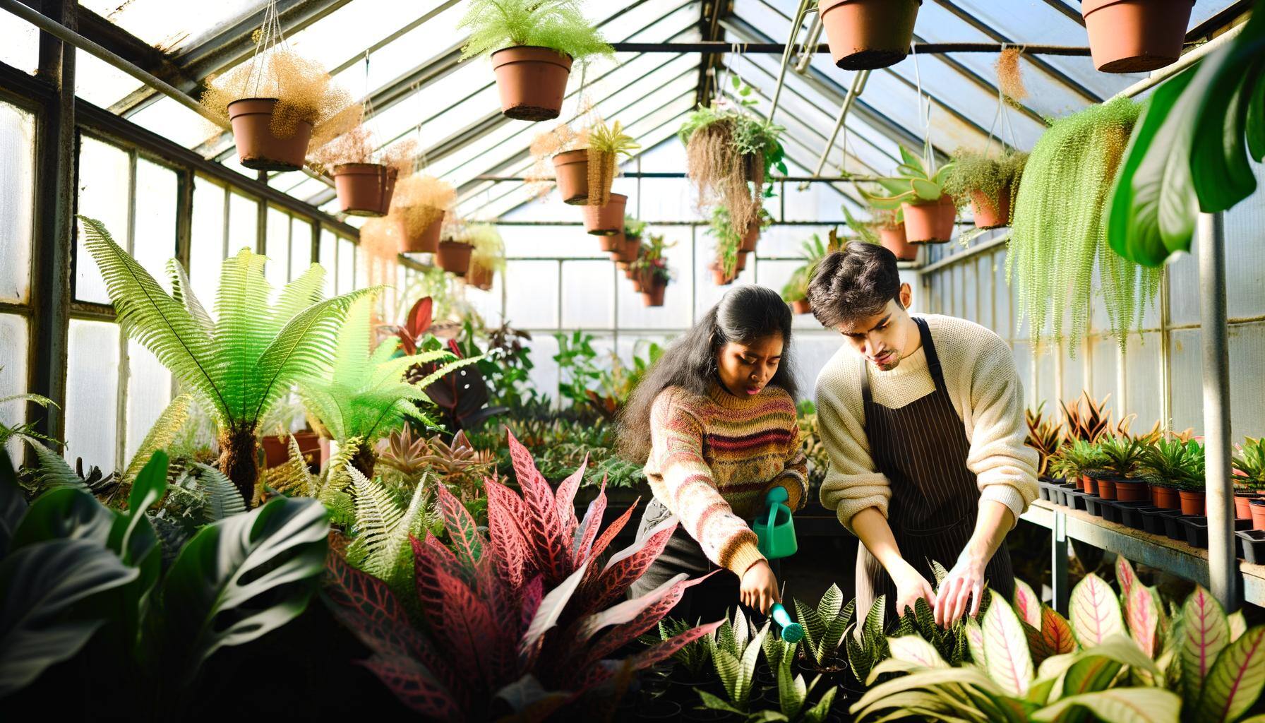 someone taking care of a lot of plants-1